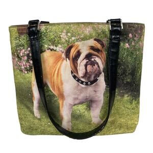 Unbranded Cute Puppy Dog Bulldog Spring Shoulder Bag Purse